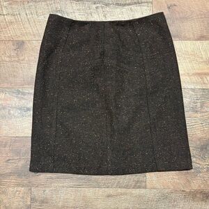 Kenar Wool Blend Tweed Speckled Texture Mini Skirt Size 4